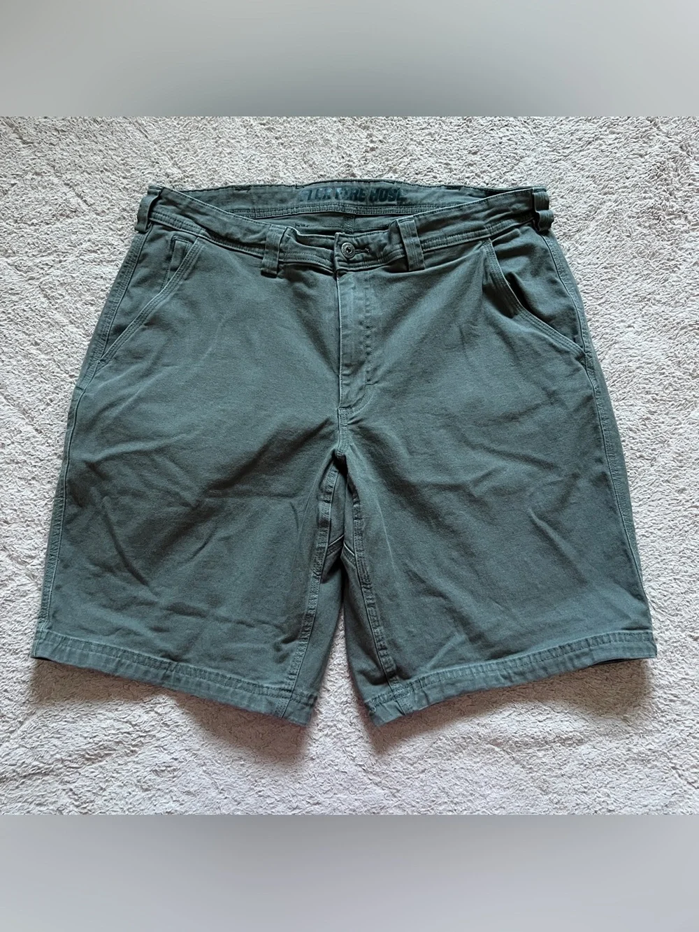 Duluth Trading Co Flex Fire Hose Cargo Shorts Utility Minimalist Outdoor Sz 38